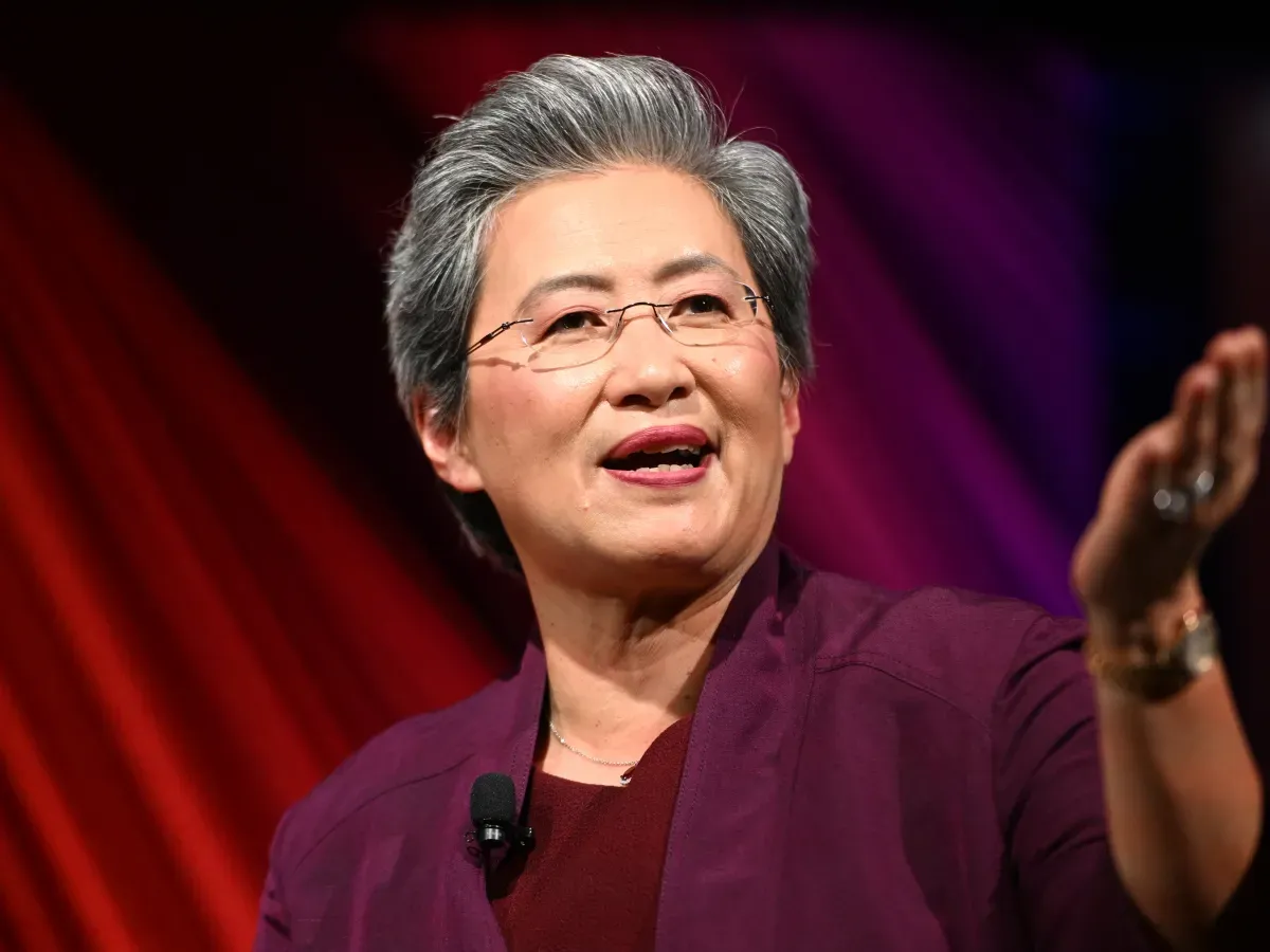 Lisa Su speaks onstage during the 2024 A Year in TIME dinner at Current at Chelsea Piers on December 11, 2024, in New York City. 