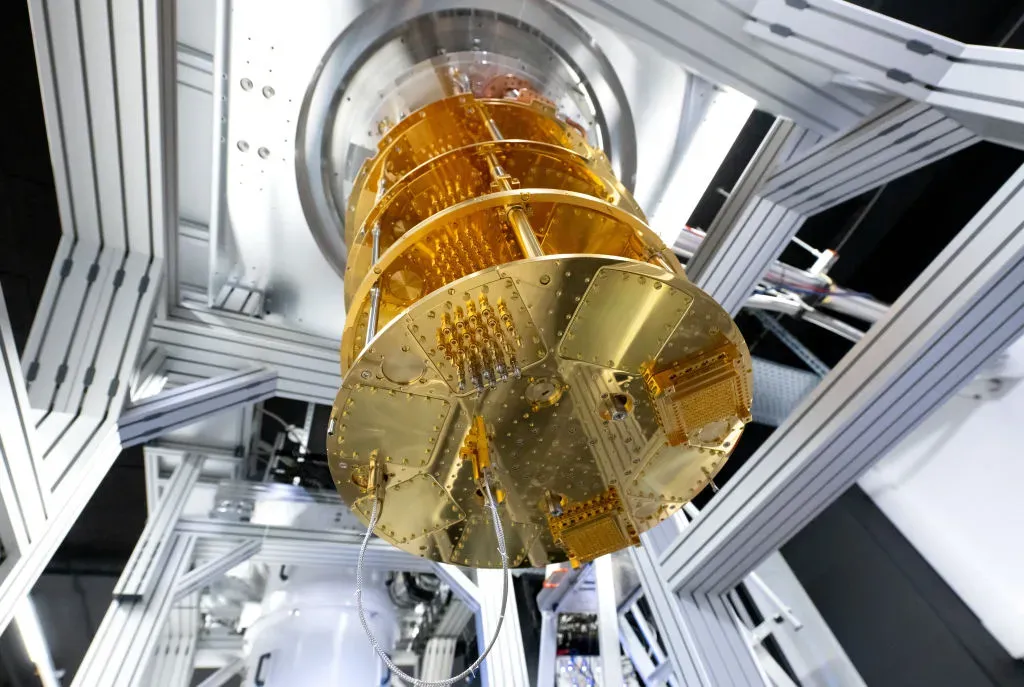 A quantum computer being built by the start-up IQM Germany is located in a data center.