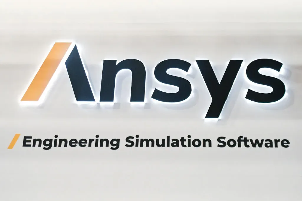 The ANSYS logo, specializing in Engineering Simulation Software.