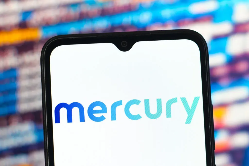 In this photo illustration, the Mercury Systems logo is seen displayed on a smartphone screen.