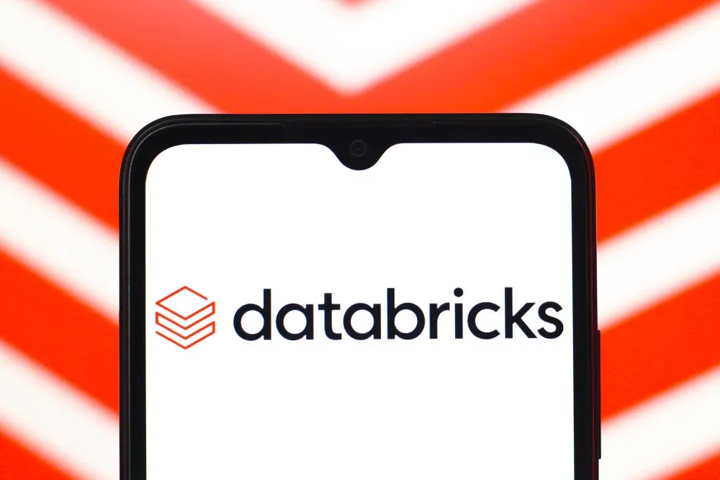 In this photo illustration, the Databricks logo is seen displayed on a smartphone screen. 