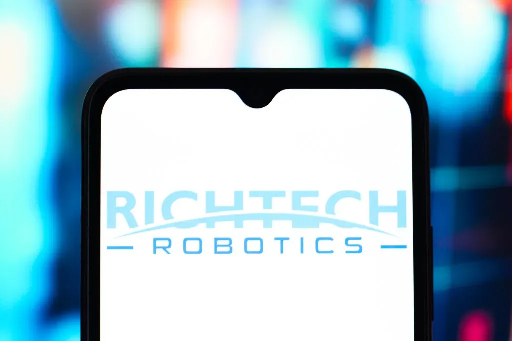 In this photo illustration, the Richtech Robotics logo is seen displayed on a smartphone screen.
