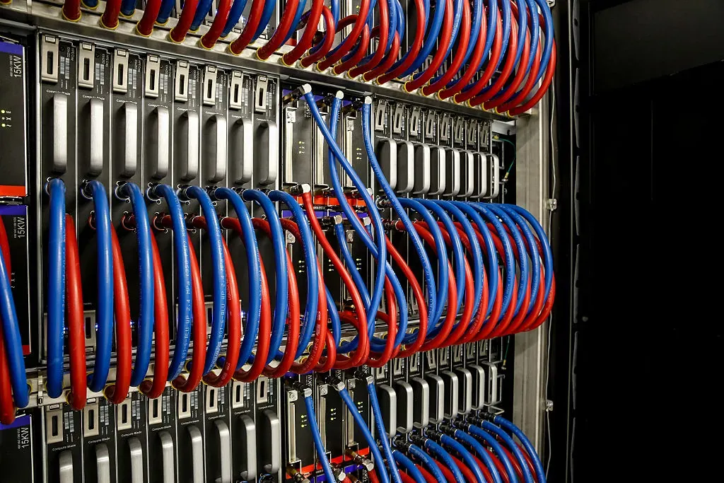 Holios supercomputer, the fastest supercomputer in Poland and its processors is seen Academic Computer Center CYFRONET AGH.