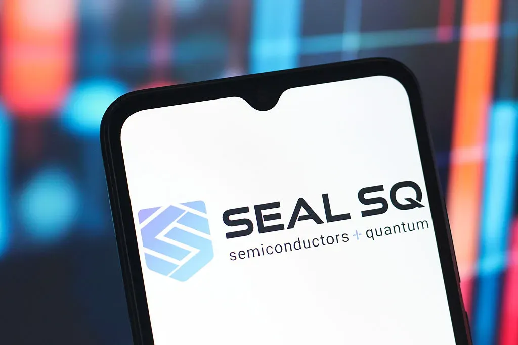 In this photo illustration, the Sealsq (Seal SQ) logo is seen displayed on a smartphone screen.
