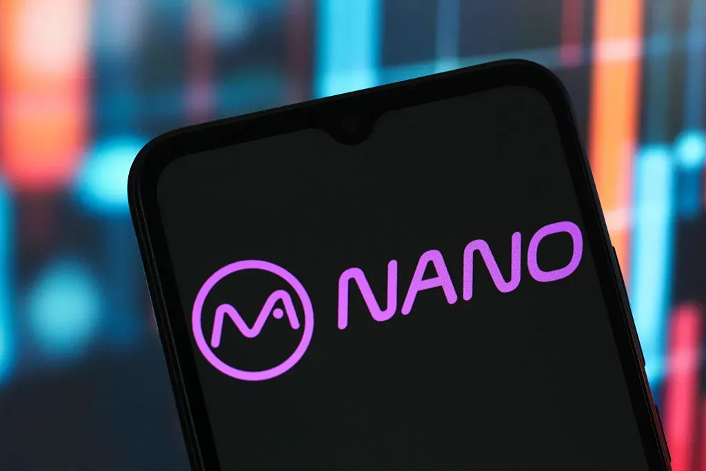 In this photo illustration, the Nano Labs logo is seen displayed on a smartphone screen.