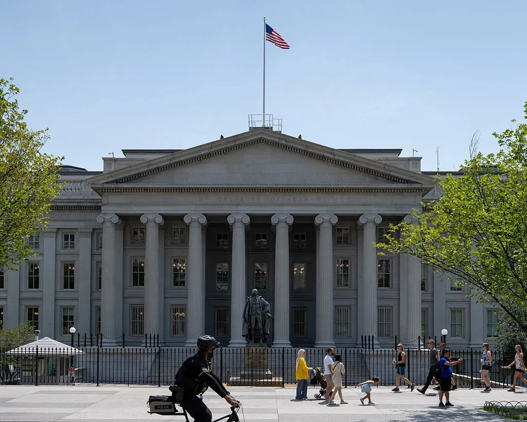 The United States Department of the Treasury at Lafayette Park. Photo: Soeren Stache/dpa
