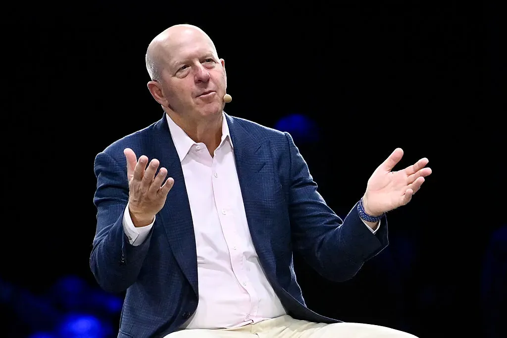 David Solomon, Goldman Sachs CEO speaks during the Italian Tech Week 2025 at OGR Officina Grandi Riparazioni on October 3, 2025 in Turin, Italy.