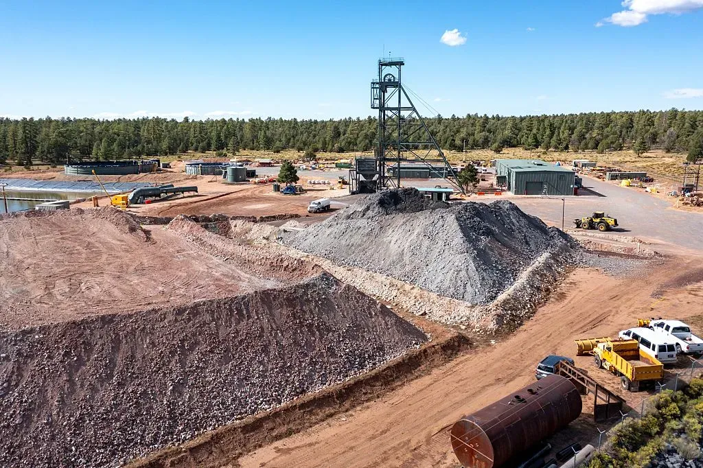 Tusayan, Arizona, Energy Fuels' controversial Pinyon Plain uranium mine, located a few miles from Grand Canyon National Park.