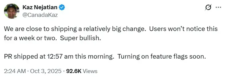 Kaz Nejatian's post on X