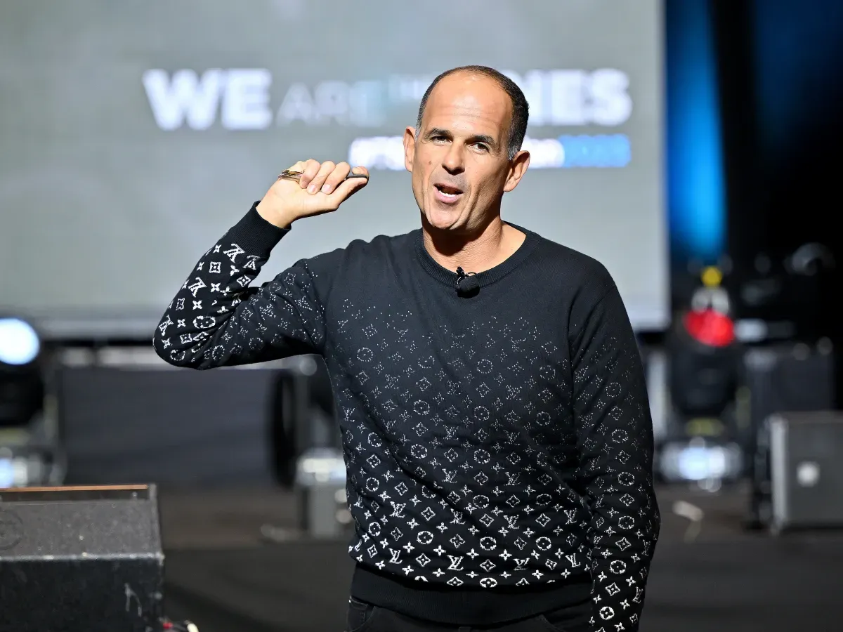 Marcus Lemonis speaks at TSP Game Plan 2023 at The Hotel at Avalon on January 27, 2023 in Alpharetta, Georgia. (Photo by Derek White/Getty Images)