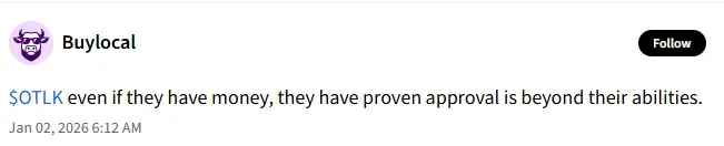 latest blow from the FDA has disappointed retail traders, with one user saying, “Even if they have money, they have proven approval is beyond their abilities.”