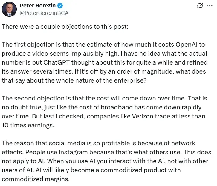Peter Berezin's post on X
