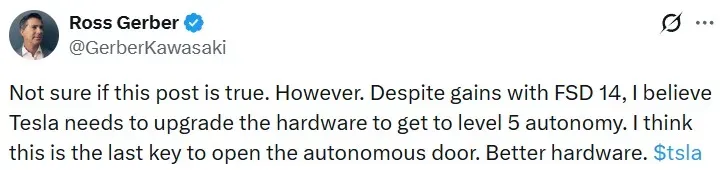 Ross Gerber's post on X