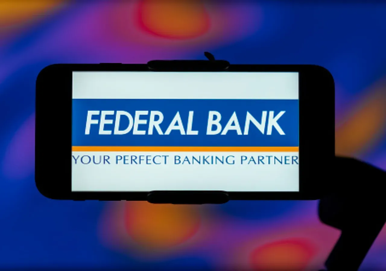 In this photo illustration, the Federal bank logo is seen displayed on a mobile phone screen. (Photo Illustration by Idrees Abbas/SOPA Images/LightRocket via Getty Images)
