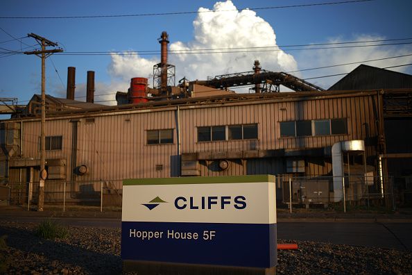 Signage outside the Cleveland-Cliffs Inc. Cleveland Works steel mill in Cleveland, Ohio, US, on Wednesday, Aug. 17, 2022. US steel may be showing the first inkling of a slowdown in demand as construction-sector demand softens, according to Cleveland Cliffs Inc., the nation's second-largest steelmaker. Photographer: Luke Sharrett/Bloomberg via Getty Images