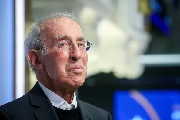 Ron Baron, founder and chief executive officer of Baron Capital, during the launch of Baron Active ETFs on the floor of the New York Stock Exchange on Monday, Dec. 15, 2025. (Photographer: Michael Nagle/Bloomberg via Getty Images)