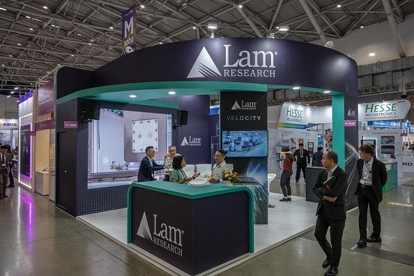 The Lam Research Corp. booth at the Semicon Taiwan exhibition in Taipei, Taiwan, on Wednesday, Sept. 2, 2026. The exhibition runs through September 4. Photographer: Lam Yik Fei/Bloomberg via Getty Images