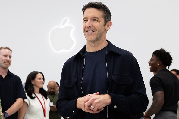 Apple CEO John Ternus stands at Apple's "Surprise and Shine" event at the company's corporate headquarters, Apple Park, on September 9, 2026 in Cupertino, California. (Photo by Benjamin Fanjoy/Getty Images)