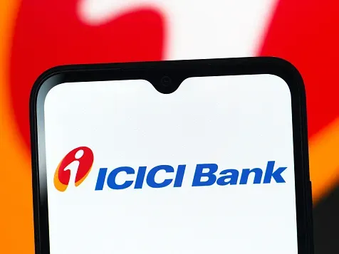 In this photo illustration, the ICICI Bank Limited logo is seen displayed on a smartphone screen. (Photo Illustration by Thomas Fuller/SOPA Images/LightRocket via Getty Images)