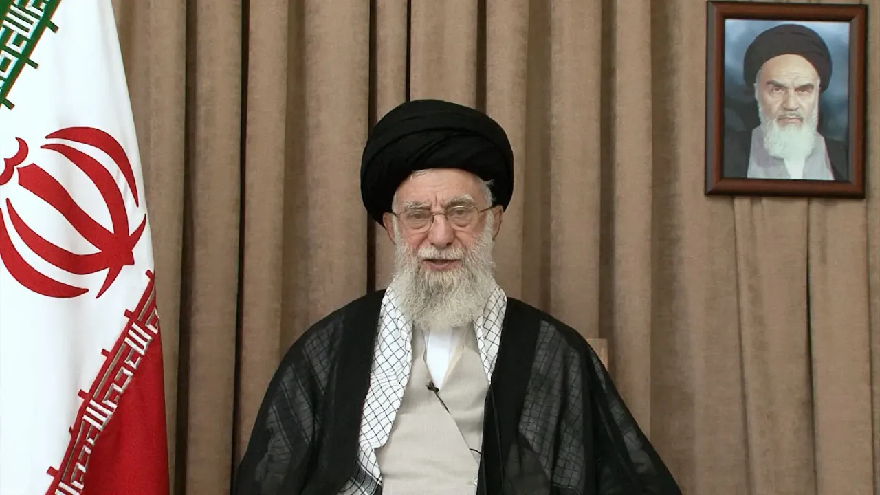 Iranian Supreme Leader Ali Khamenei addresses the nation in Tehran, Iran on June 26, 2025. (Photo by Iranian Leader Press Off. / Handout/Anadolu via Getty Images)