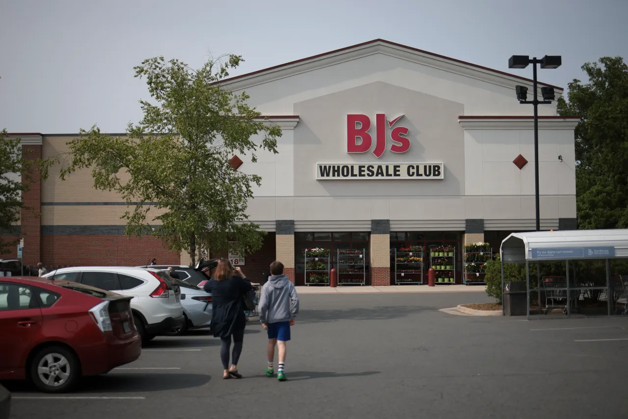 A BJ's Wholesale Club is shown on May 23, 2023 in Falls Church, Virginia. 