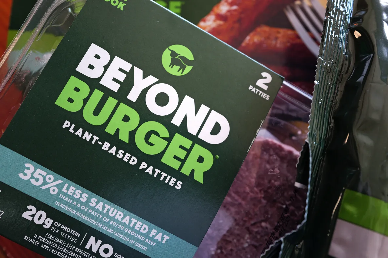 Beyond Meat products are shown on February 29, 2024 in Chicago, Illinois. 