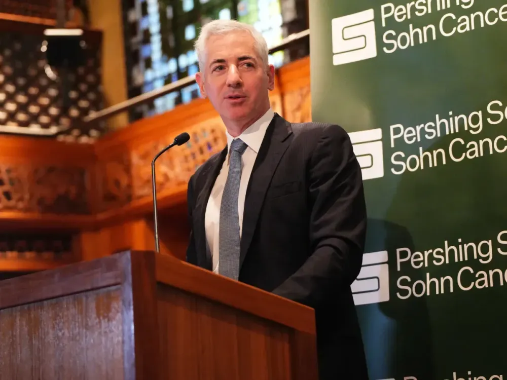 Bill Ackman speaks at a Pershing Square Foundation event on June 17, 2024 in New York City. (Photo by Jared Siskin/Patrick McMullan via Getty Images)