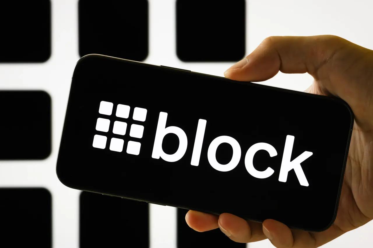 Block Inc. logo displayed on smartphone screen