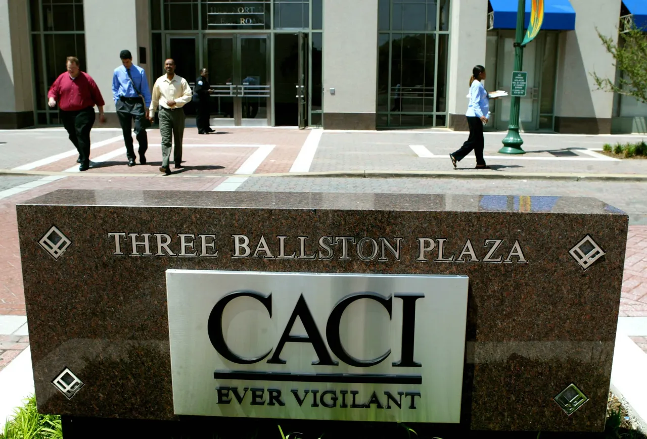 The U.S. headquarters of CACI International Inc. is seen May 12, 2004 in Arlington, Virginia. (Photo by Mark Wilson/Getty Images)
