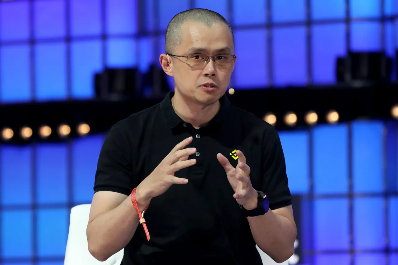 Binance's Co-founder, CEO Changpeng Zhao speaks during the 2022 Web Summit in Lisbon, Portugal, on November 1, 2022. (Photo by Pedro Fiúza/NurPhoto via Getty Images)