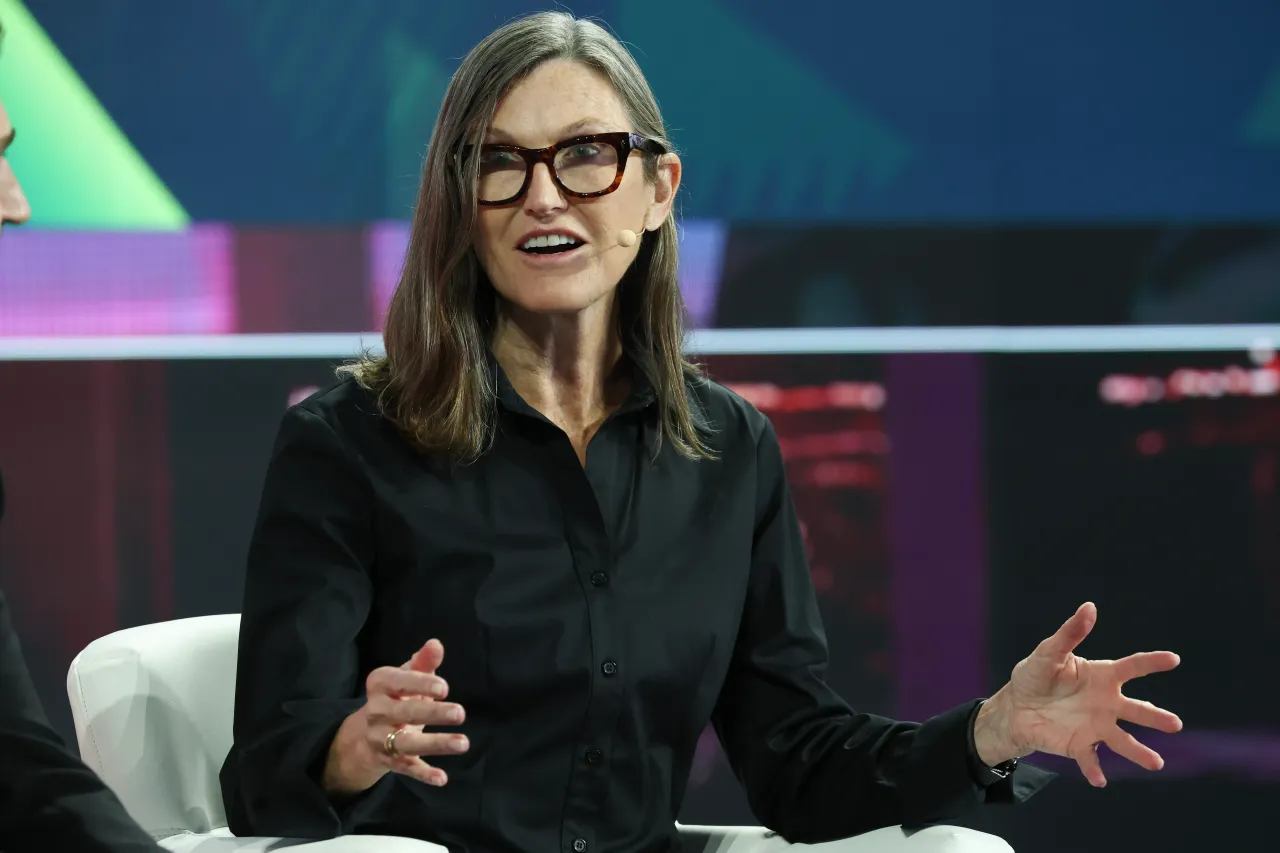 Cathie Wood, Founder & CEO, Ark Invest, speaks during the second day of the FII PRIORITY Summit held at the Faena Hotel on February 20, 2025 in Miami Beach, Florida. 