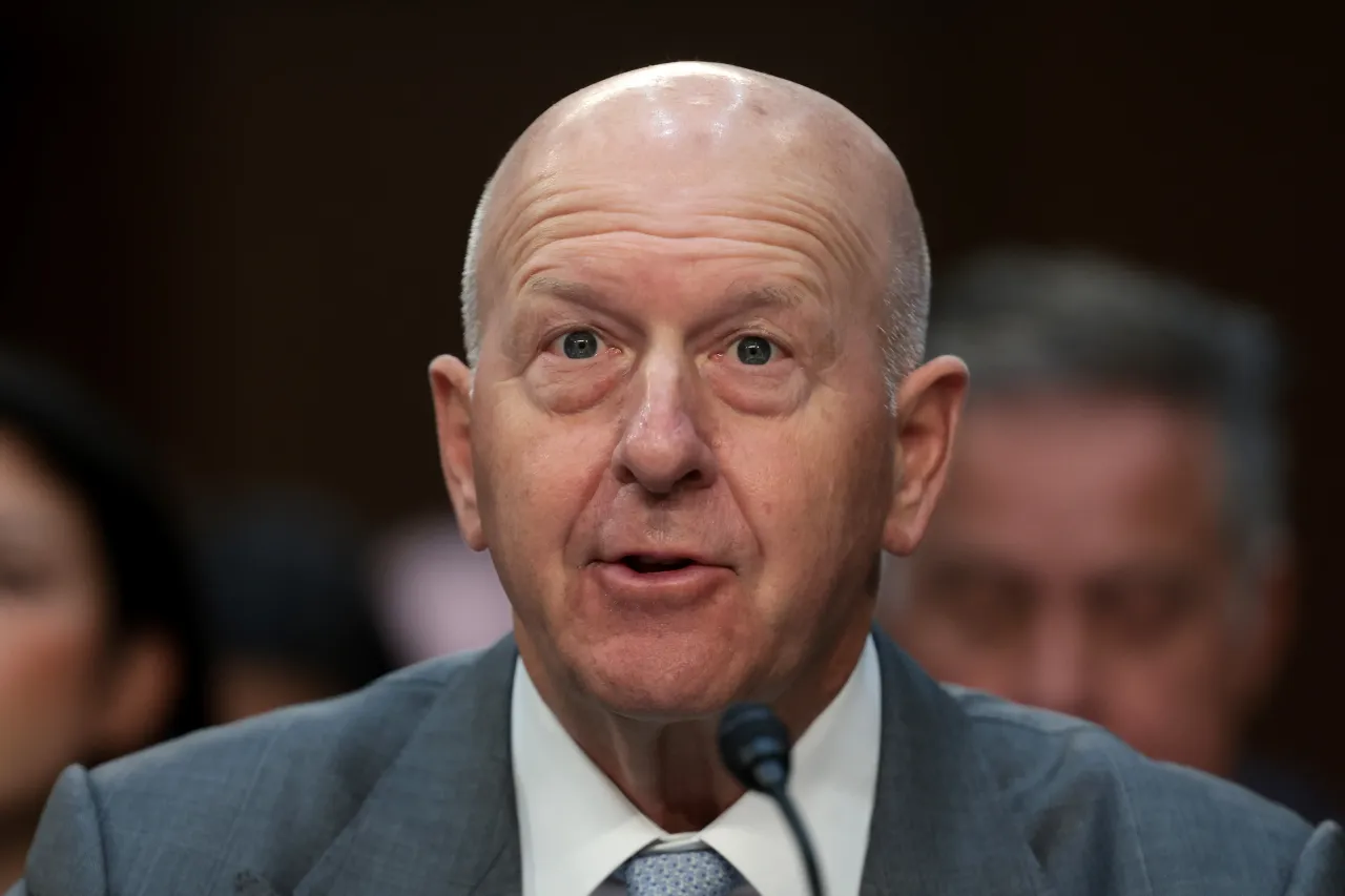 David Solomon, CEO of Goldman Sachs, testifies during a Senate Banking Committee hearing at the Hart Senate Office Building on December 06, 2023, in Washington, DC.