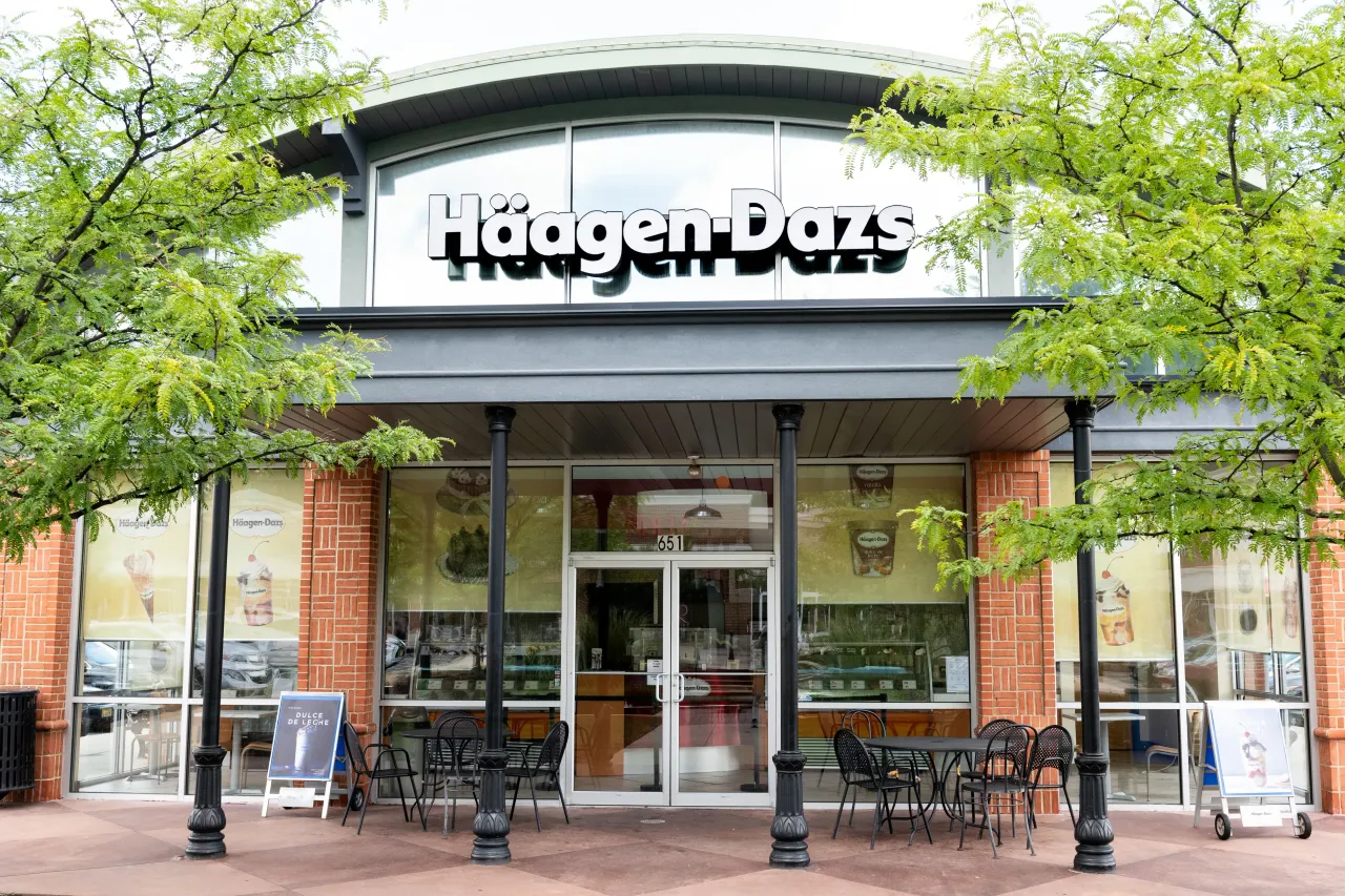Haagen-Dazs Ice Cream Shop in North Brunswick Township, New Jersey.