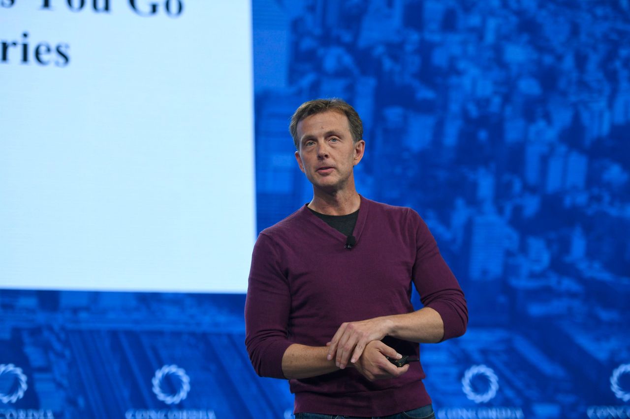 Founder & CEO of ABRA Bill Barhydt speaks onstage during the 2018 Concordia Annual Summit - Day 2 at Grand Hyatt New York on September 25, 2018 in New York City. (Photo by Riccardo Savi/Getty Images for Concordia Summit)