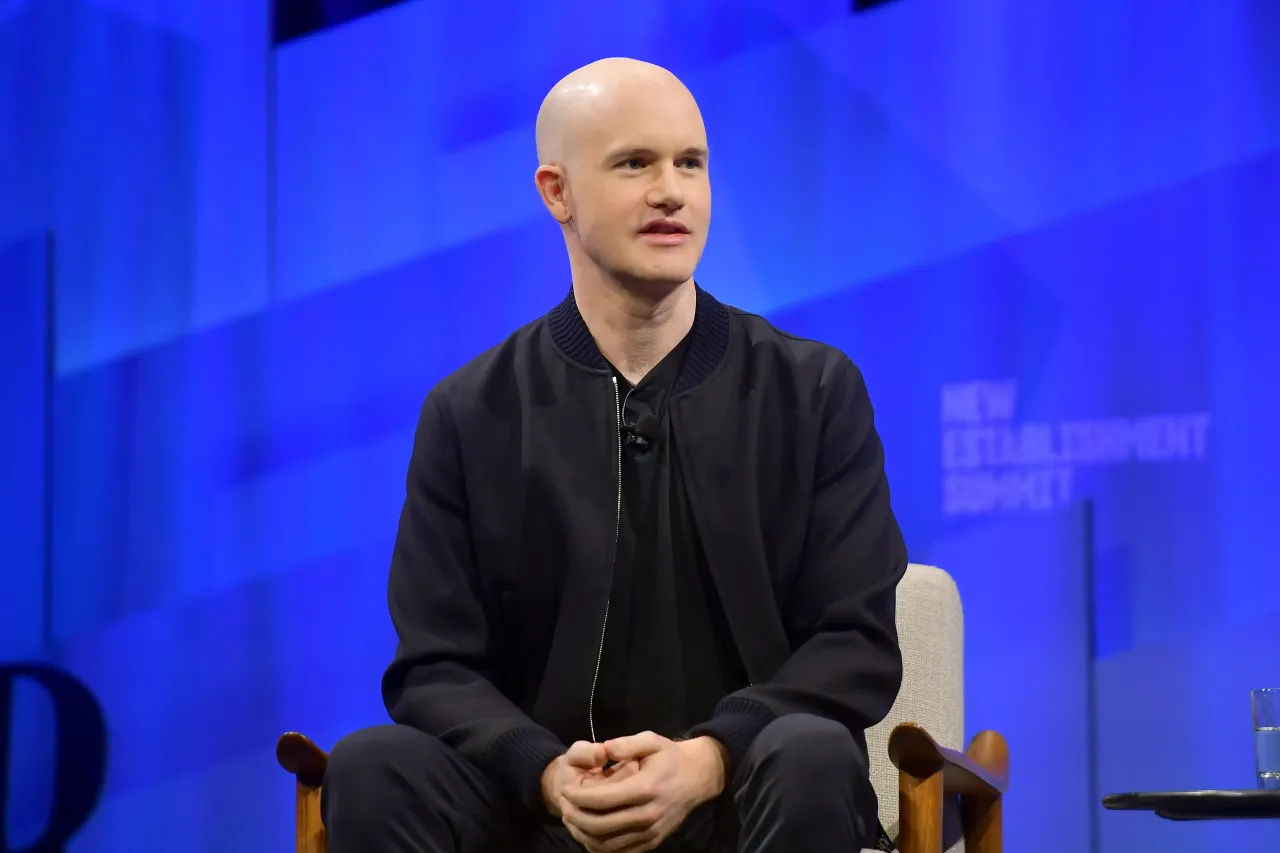 Brian Armstrong, cofounder and CEO of Coinbase speaks onstage during 'Tales from the Crypto:What the Currency of the Future Means for You. (Photo by Matt Winkelmeyer/Getty Images for Vanity Fair)