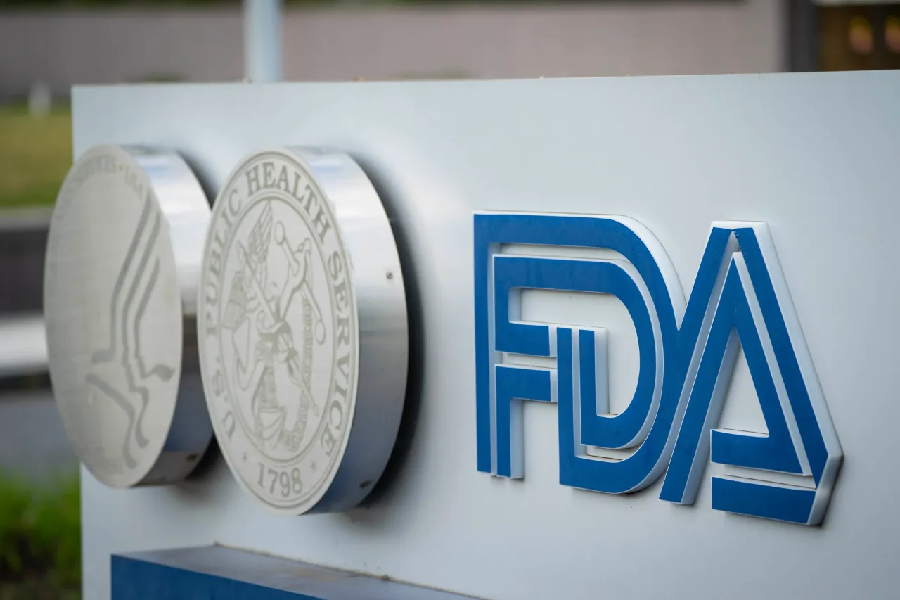 A sign for the Food And Drug Administration is seen outside of the headquarters on July 20, 2020 in White Oak, Maryland. (Photo by Sarah Silbiger/Getty Images)