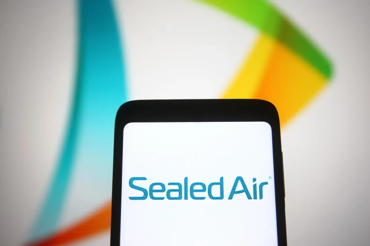 Sealed Air Corp logo is seen on a smartphone screen. (Photo Illustration by Pavlo Gonchar/SOPA Images/LightRocket via Getty Images)