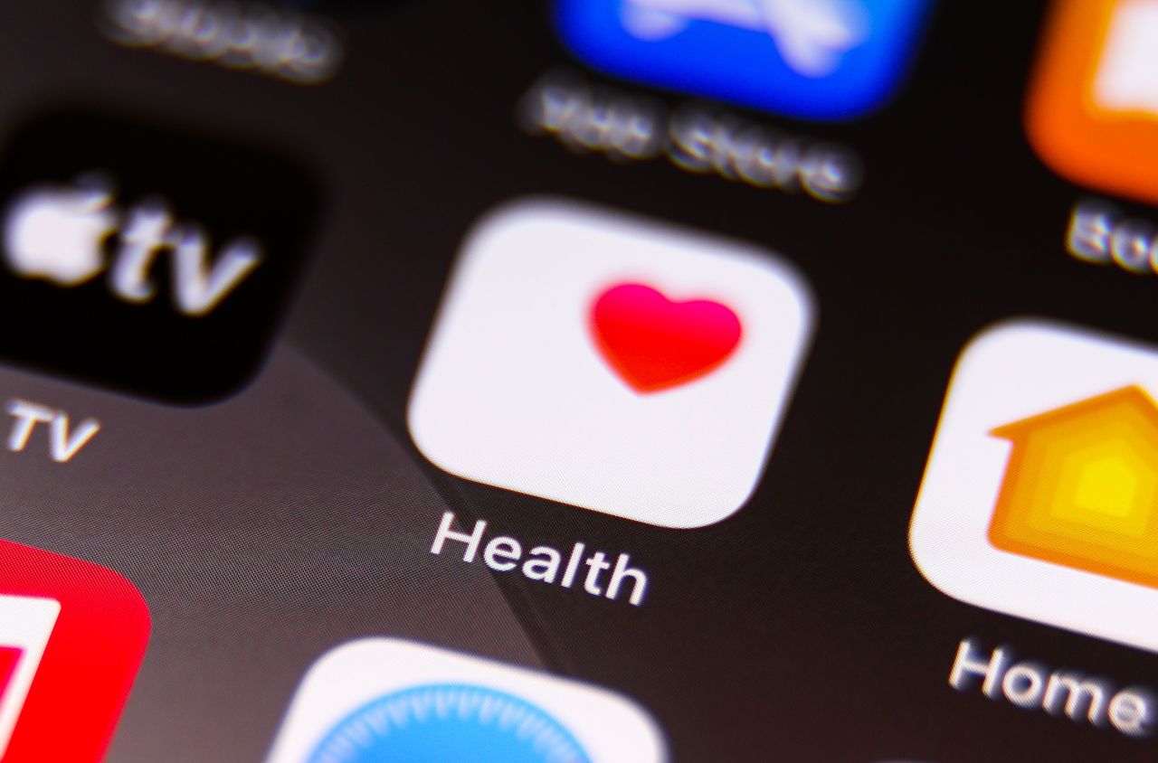 Apple Health icon is seen displayed on a phone screen. (Photo Illustration by Jakub Porzycki/NurPhoto via Getty Images)