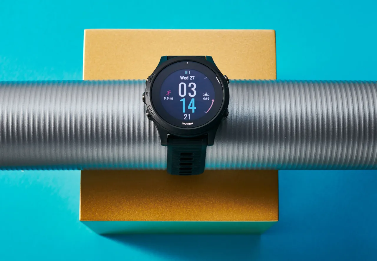 A Garmin Forerunner running watch. (Photo by Neil Godwin/Future Publishing via Getty Images)