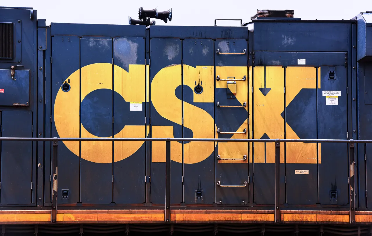  A CSX locomotive is seen in Orlando. A pay dispute between rail workers and unions threatens a nationwide freight rail strike as early as September 16, 2022. 