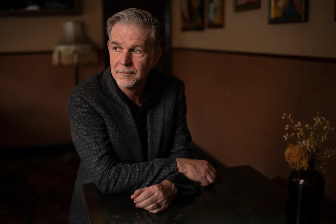 Portrait of Netflix co-founder Reed Hastings, Sydney, 2022. (Photo by Wolter Peeters/Fairfax Media via Getty Images)