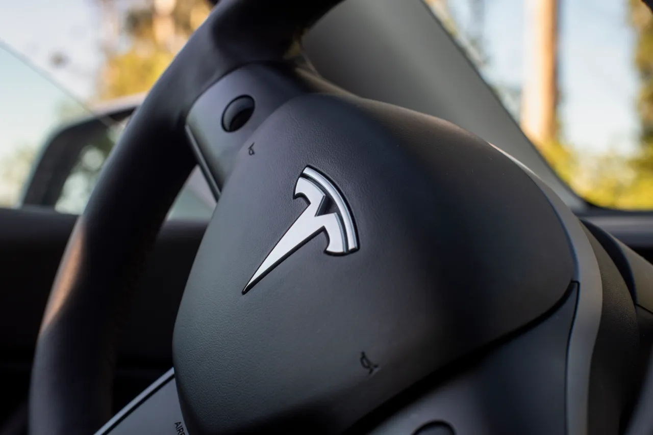 Tesla Model Y, equipped with FSD system.(Mark Leong for The Washington Post via Getty Images)