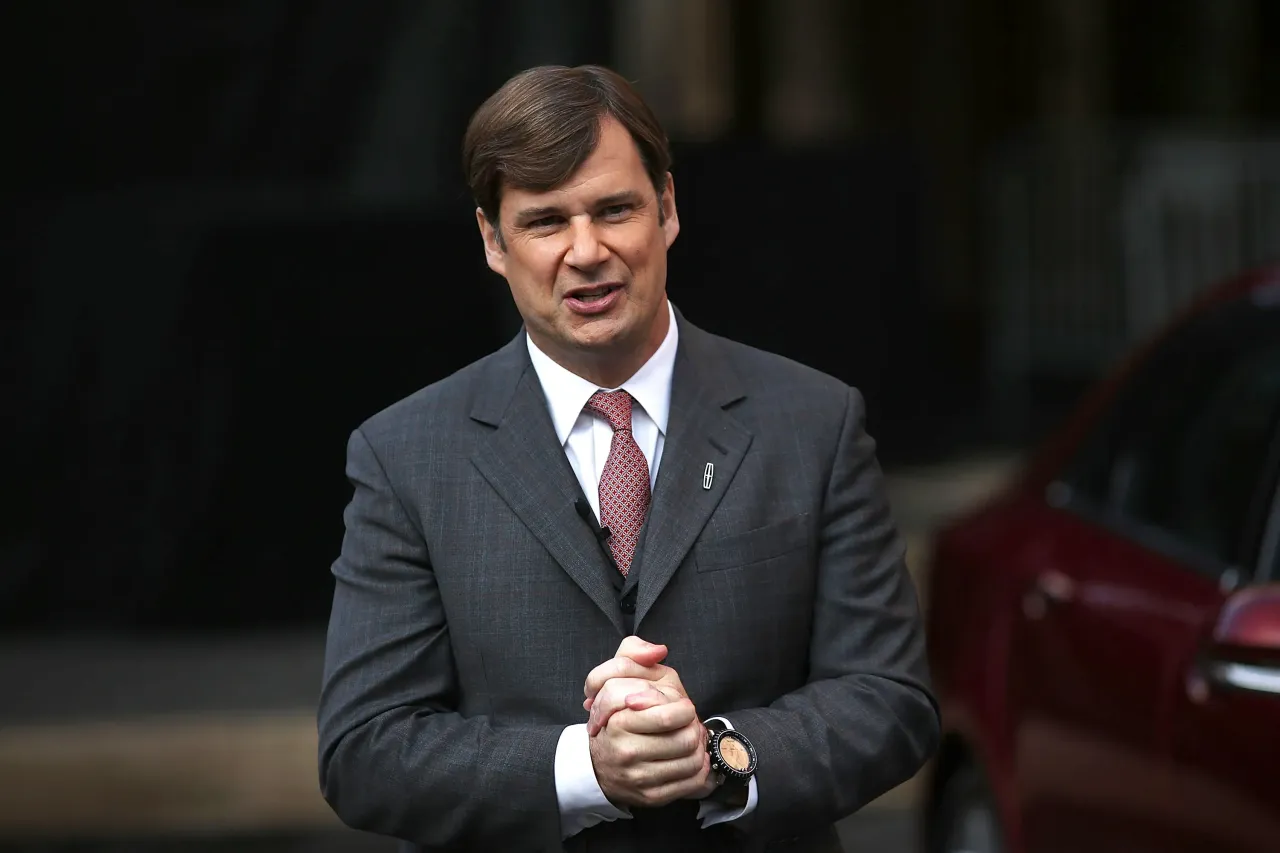 Ford Motor Company President and CEO Jim Farley speaks at a Ford "Detroit Proud" event at the 2025 Detroit Auto Show at Huntington Place on January 9, 2025 in Detroit, Michigan. (Photo by Bill Pugliano/Getty Images)