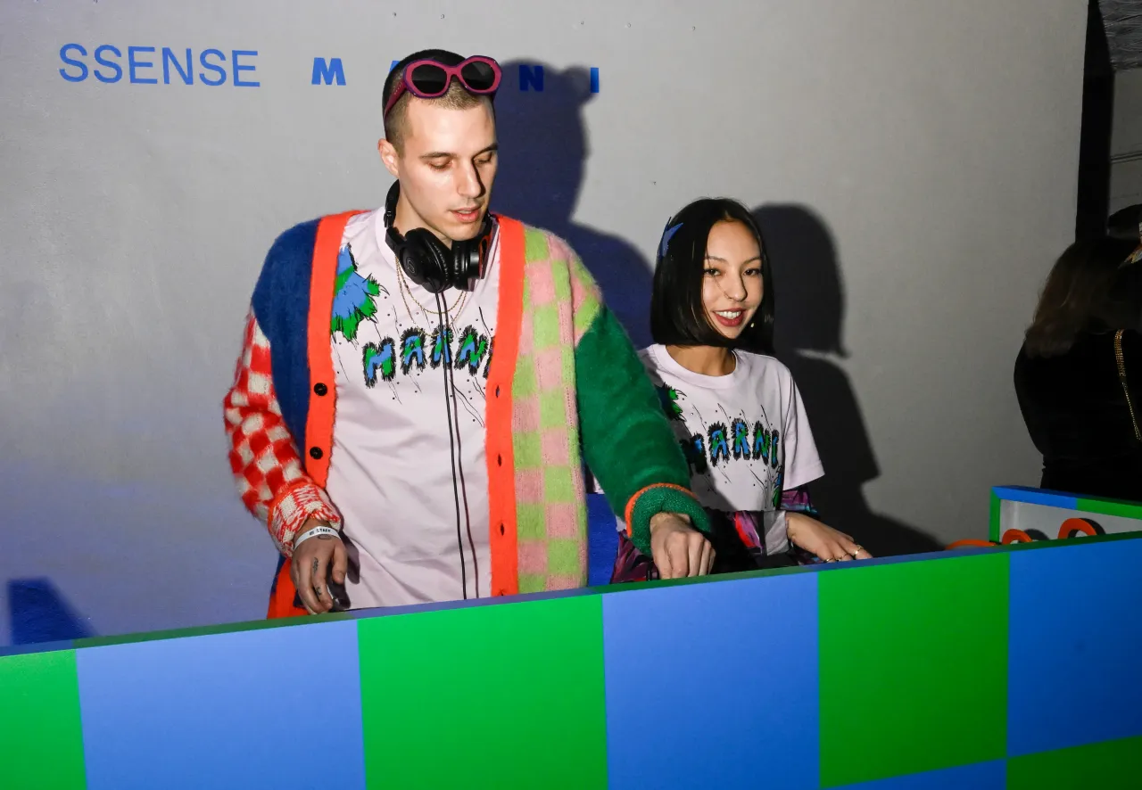 A DJ performing at 'SSENSE's An Evening Marni and Friends' event on December 6, 2023 in Miami, Florida. (Photo by Daniel Zuchnik/WWD via Getty Images)