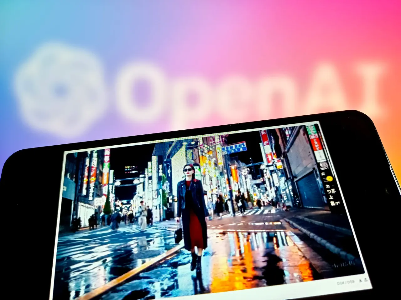 A screen grab of OpenAI’s ad featuring a video generated through its AI model Sora. (Photo credit should read CFOTO/Future Publishing via Getty Images)