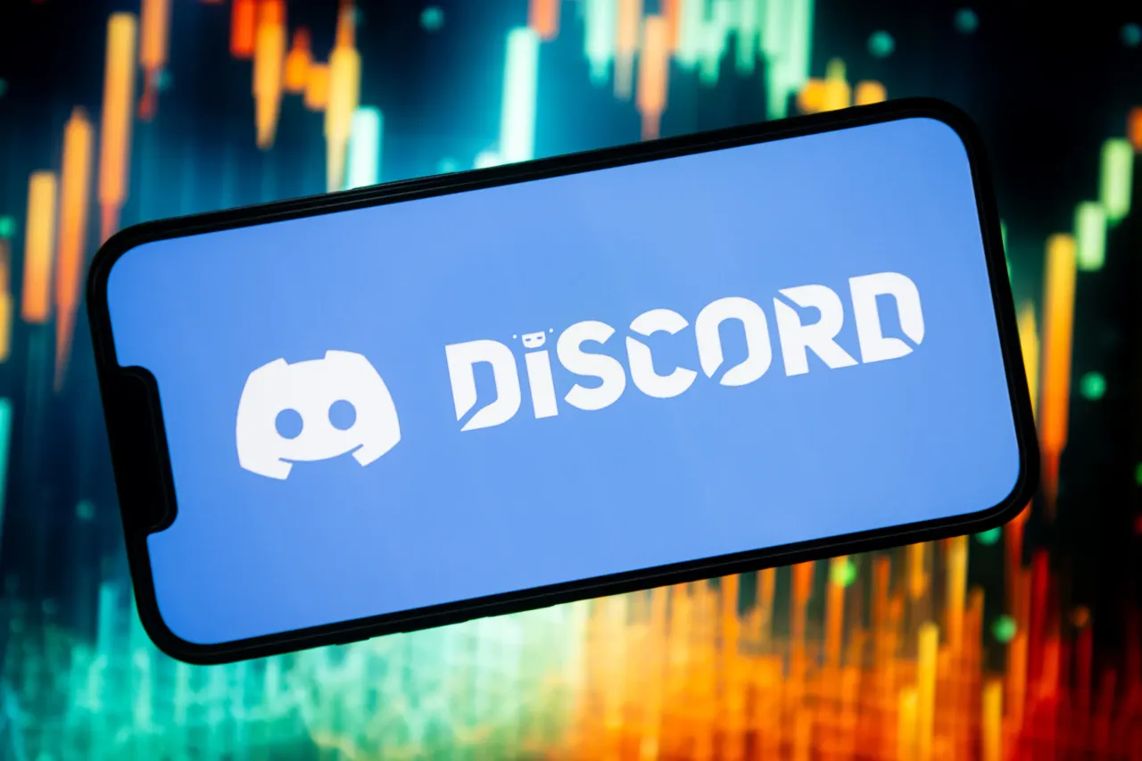 In this photo illustration, a Discord logo seen displayed on a smartphone. (Photo Illustration by Mateusz Slodkowski/SOPA Images/LightRocket via Getty Images)