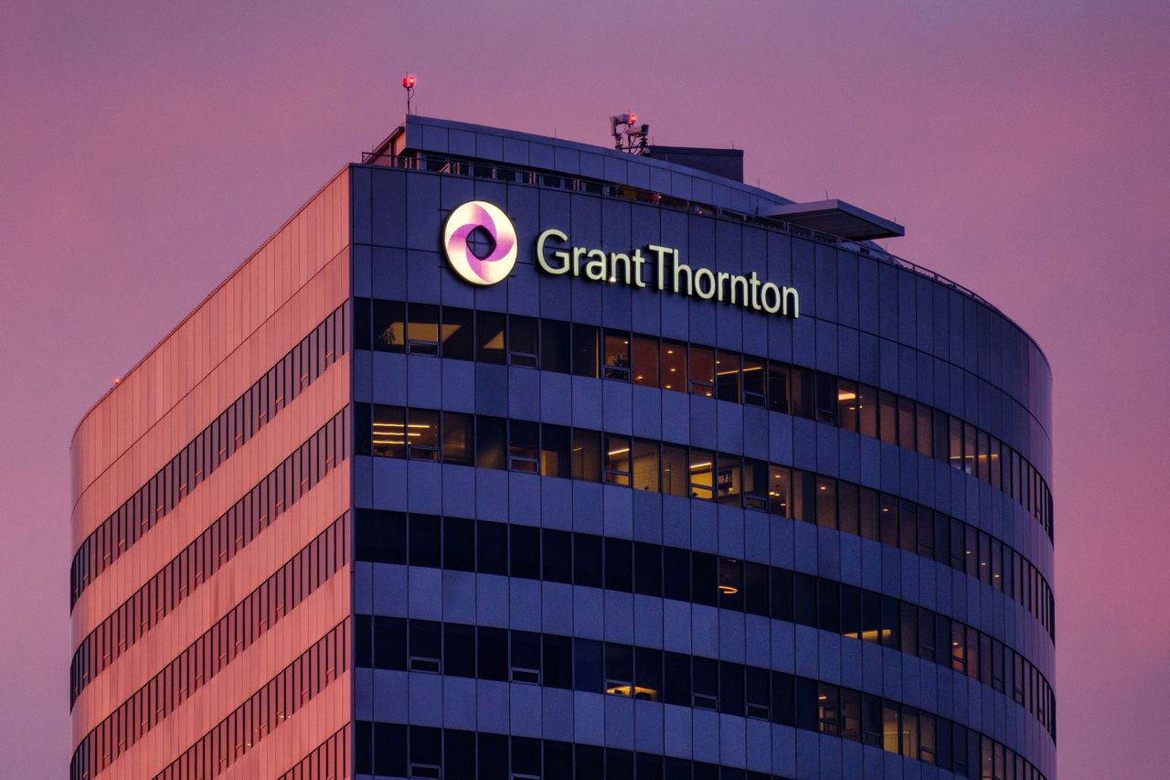 Regional office of the international accounting firm Grant Thornton on February 23, 2024, in Arlington, VA. (Photo by J. David Ake/Getty Images)
