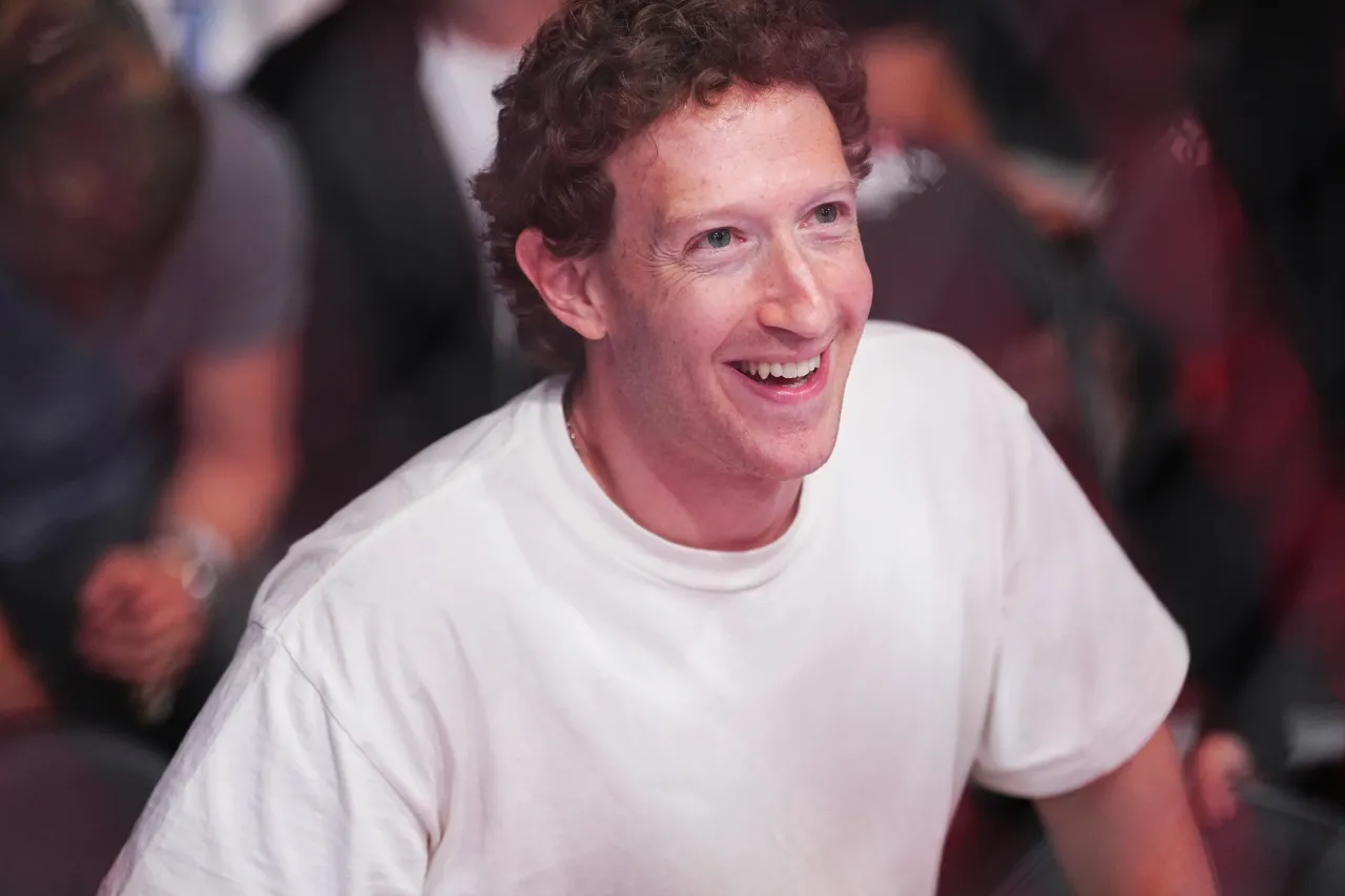 Mark Zuckerberg attends the UFC 300 event at T-Mobile Arena on April 13, 2024 in Las Vegas, Nevada. (Photo by Jeff Bottari/Zuffa LLC via Getty Images)