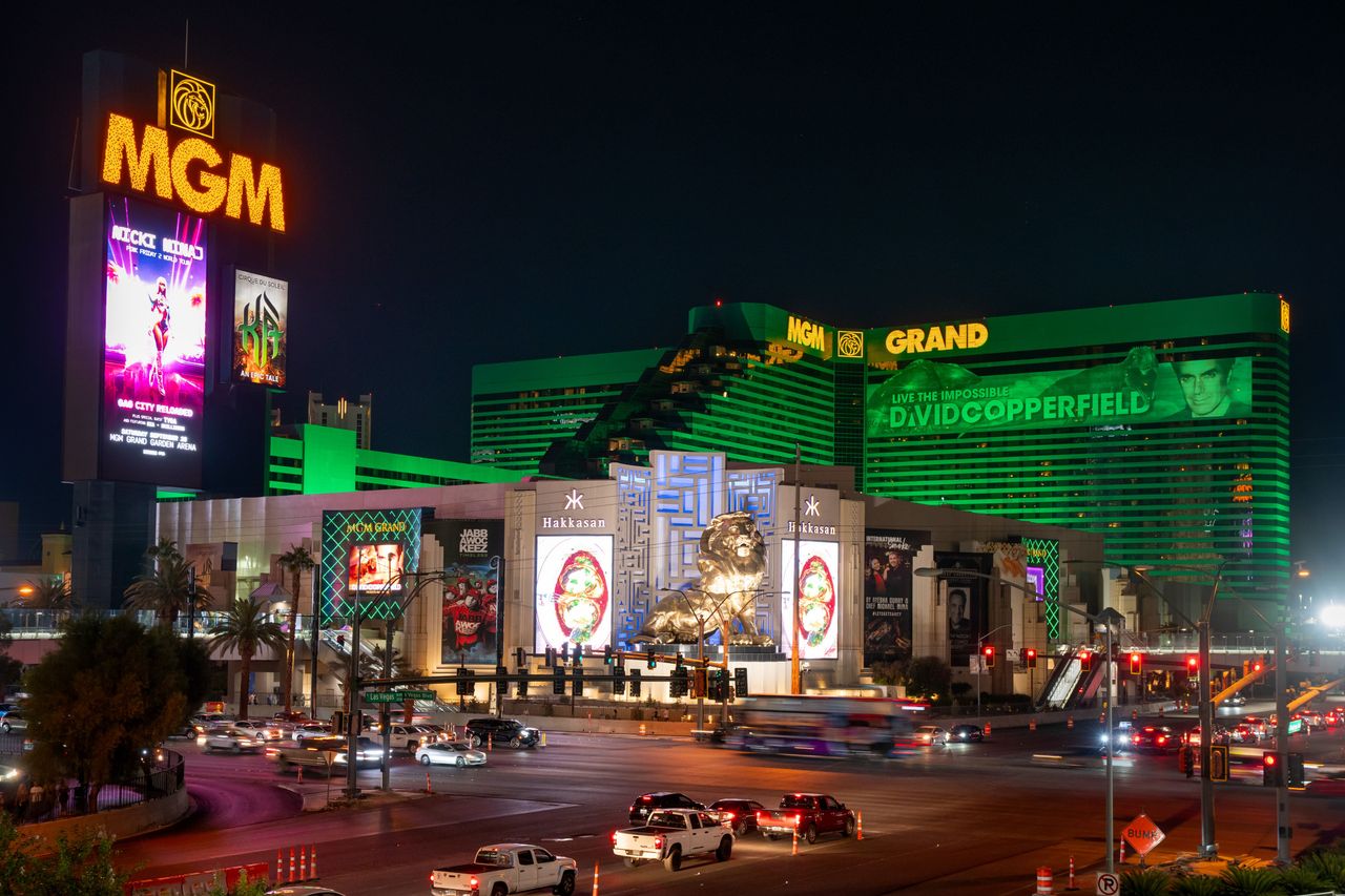 General views of the MGM Grand Las Vegas Hotel & Casino on September 24, 2024 in Las Vegas, Nevada. (Photo by AaronP/Bauer-Griffin/GC Images)