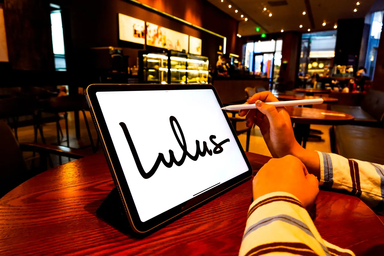 In this photo illustration, the Lulu's Fashion Lounge logo is displayed on the screen of an iPad. (Photo Illustration by Sheldon Cooper/SOPA Images/LightRocket via Getty Images)